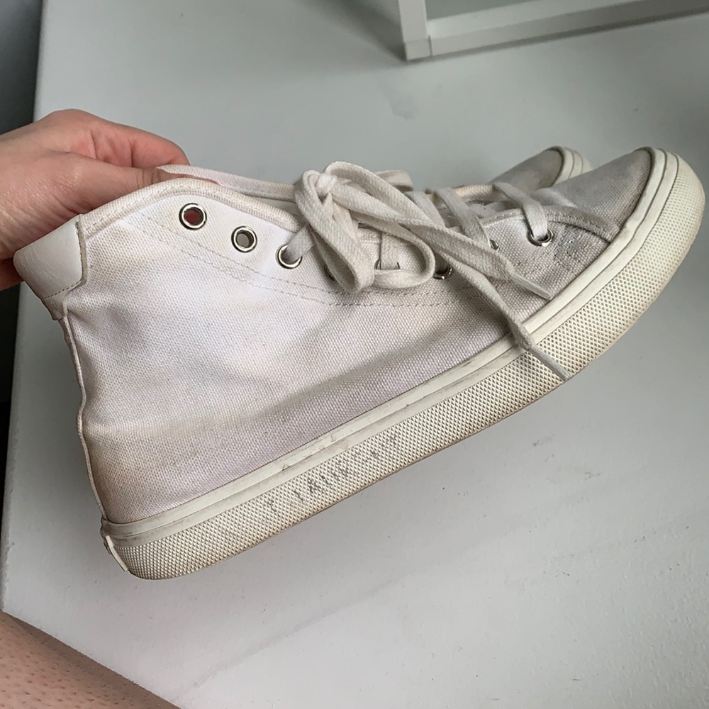 Saint Laurent Malibu Mid-Top Sneakers